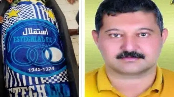 خاکسپاری یک هوادار با پرچم استقلال / وصیت عجیب مرد خوزستانی+عکس
