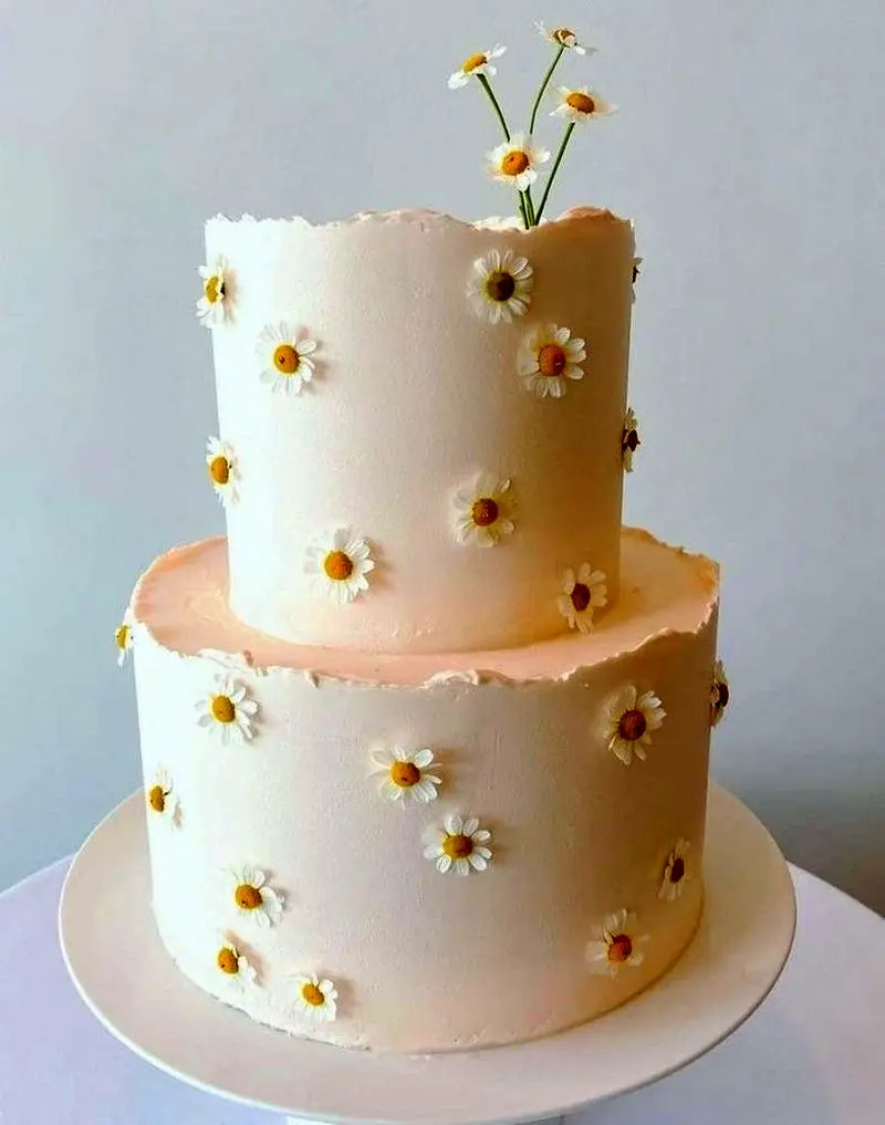 کیک تولد دو طبقه دخترانه شیک | 20 طرح متنوع و جدید کیک تولد دخترانه دو طبقه شیک بسیار لاکچری