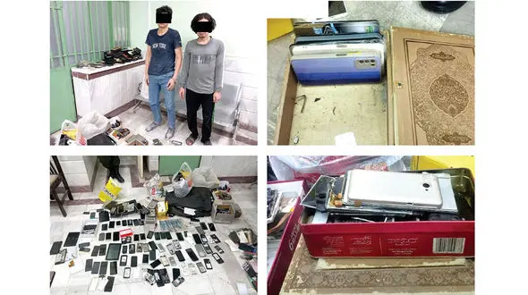 کشف ۱۰۰ گوشی سرقتی از پاتوق تبعه خارجی در گلشهر مشهد