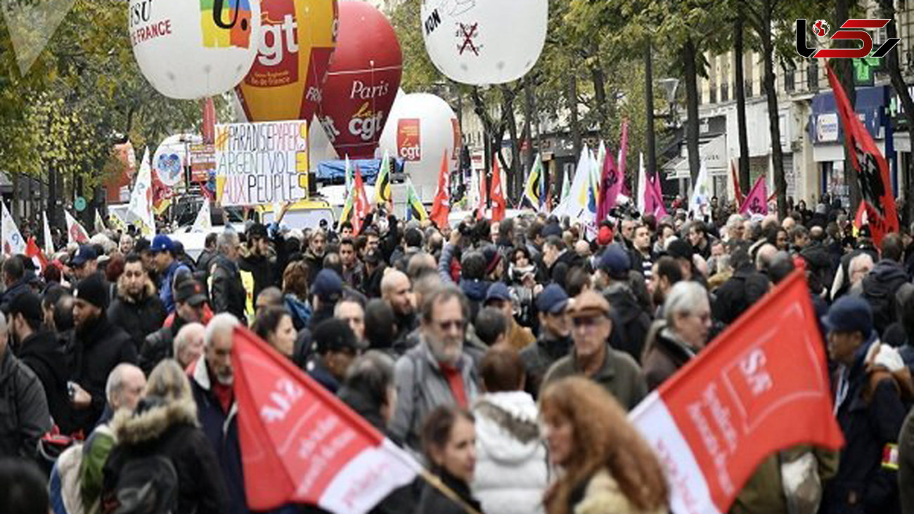 تظاهرات مردم فرانسه در اعتراض به سیاست‌ های «امانوئل ماکرون»