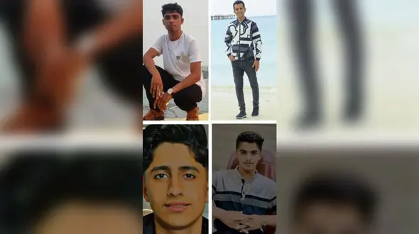 عکس های 4 پسر جوان که همزمان آسمانی شدند + فیلم صحنه تلخ و دردناک