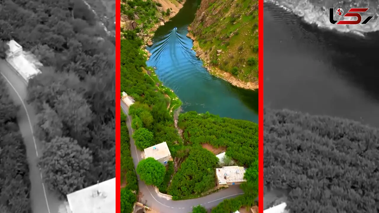 فیلم نمای هوایی روستای ژیوار در دل طبیعت