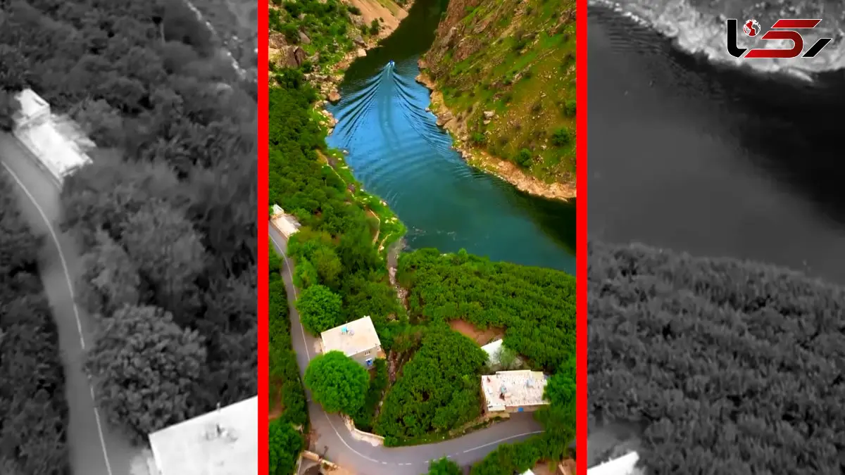 فیلم نمای هوایی روستای ژیوار در دل طبیعت