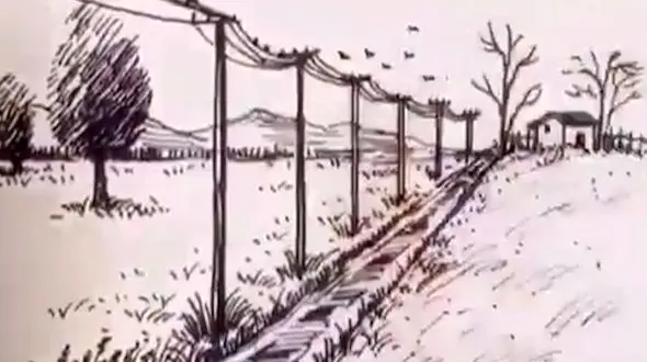 مراحل نقاشی از طبیعت + فیلم 