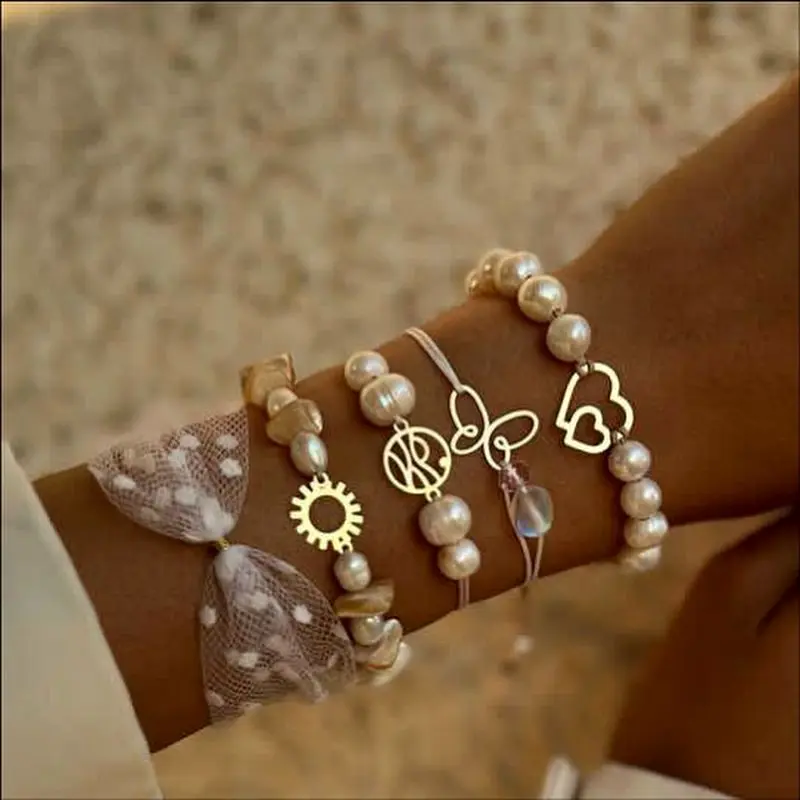 مدل جدید دستبند مرواریدی ترند امسال