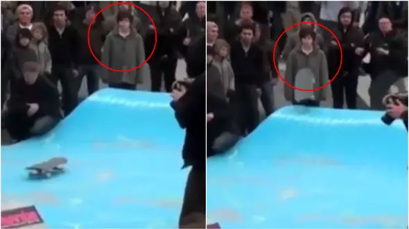 غافلگیری دردناک تماشاگر مسابقات اسکیت بورد! + فیلم