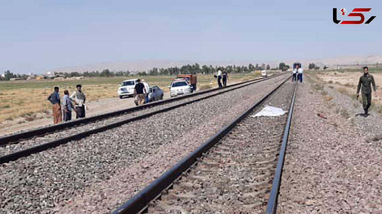 تصادف مرگبار قطار سمنان تهران با چوپان جوان / گوسفندان هم تلف شدند + عکس