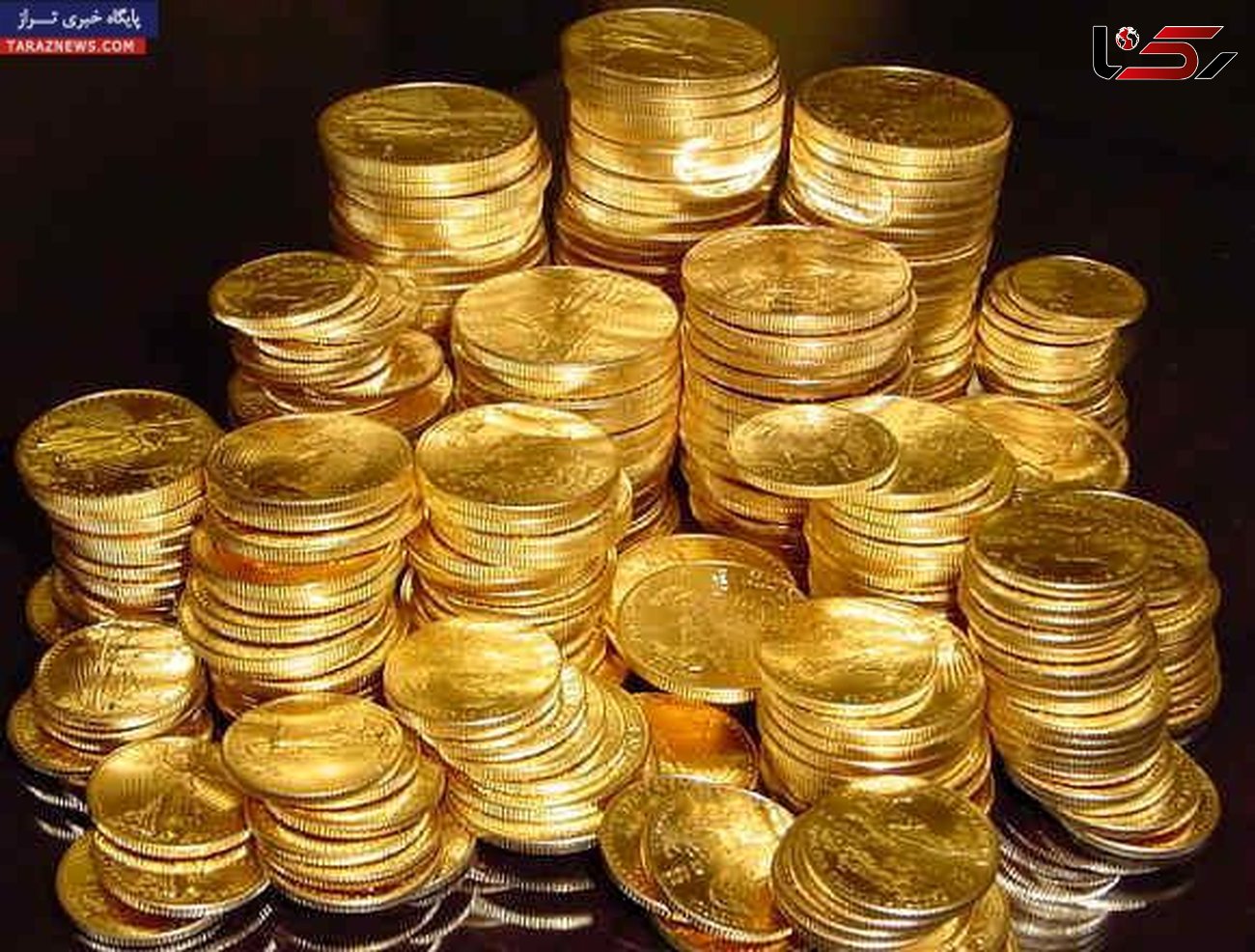 کاهش قیمت سکه طلا