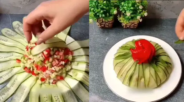 تزئین سالاد فصل + فیلم 