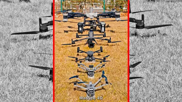 فیلم مقایسه صدای برخاستن پهپادهای DJI