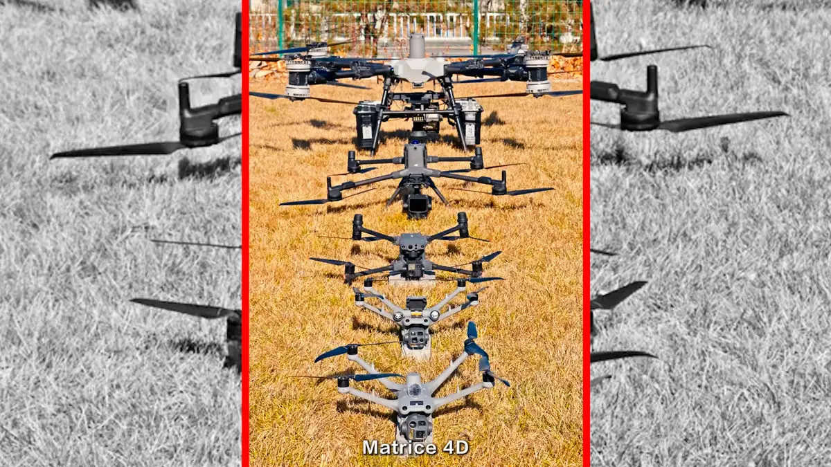 فیلم مقایسه صدای برخاستن پهپادهای DJI