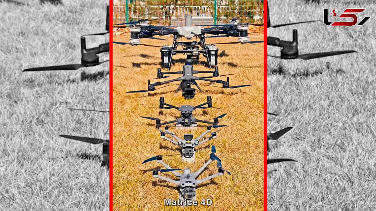 فیلم مقایسه صدای برخاستن پهپادهای DJI