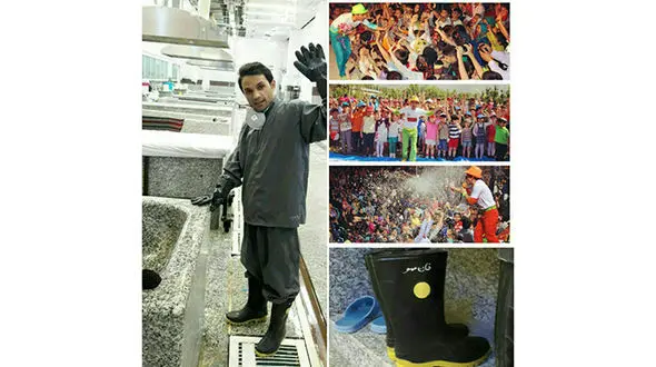 مجری تلویزیون در بهشت زهرا  غسالی کودکان را می کند+تصاویر