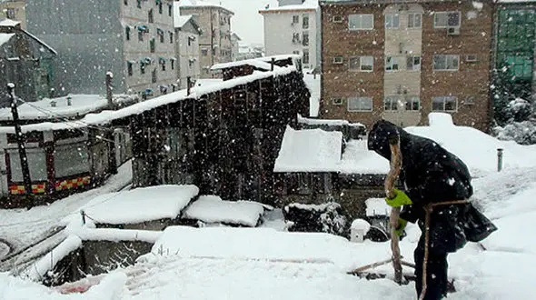 برف روبی مرگبار مرد رشتی را قربانی کرد