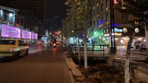 گزارش یک خبرگزاری از  شامگاه جمعه تهران