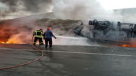 راننده تانکر نفت زنده زنده سوخت / صبح امروز در نقده رخ داد +عکس