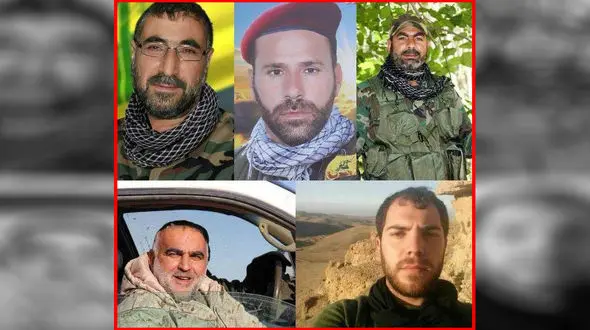 حزب الله لبنان پیکر 5 شهید خود را از داعش تحویل گرفت