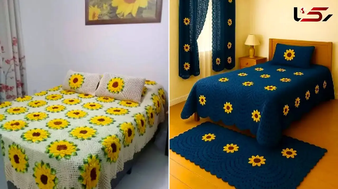 سرویس خواب گلدار بافتنی؛ جدیدترین طرح‌ های شیک و دلپذیر