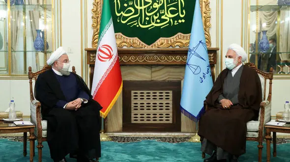 رئیس جمهور با رئیس جدید قوه قضائیه دیدار کرد