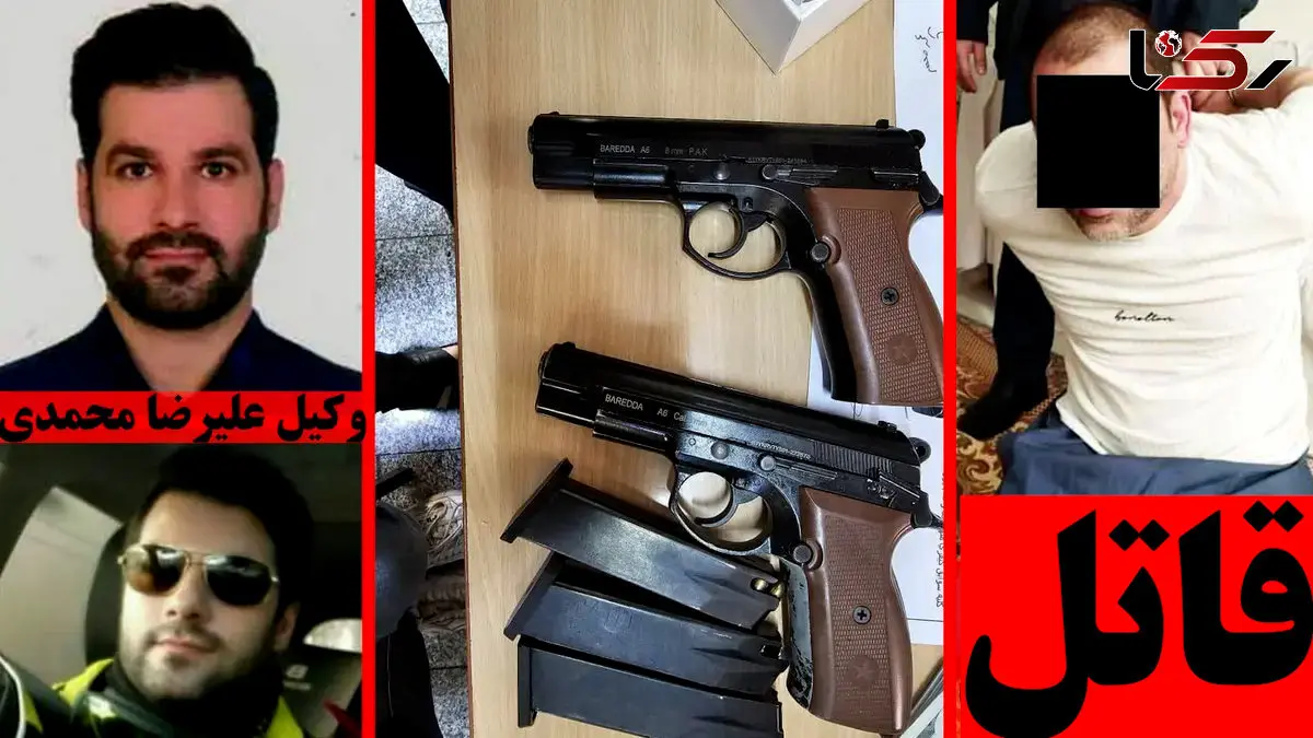 بازداشت قاتل هزار چهره وکیل تهرانی / تصادف ولنجک عمدی بود + عکس قاتل و مقتول