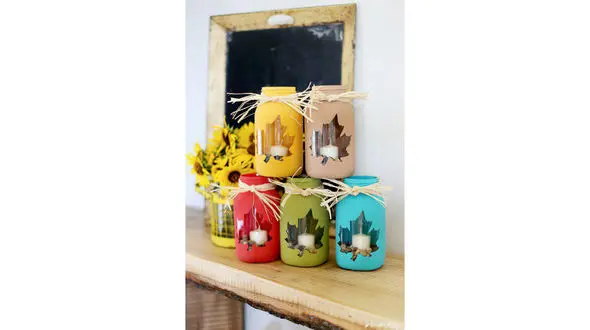 جا شمعی های رنگی شیشه ای/ با دورریختنی ها و دست خالی خانه تان را تغییر دهید