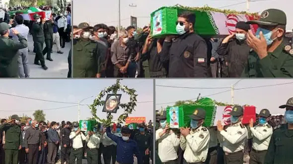 مراسم تشییع پیکر مدافعان طبیعت تنگه هایقر + فیلم