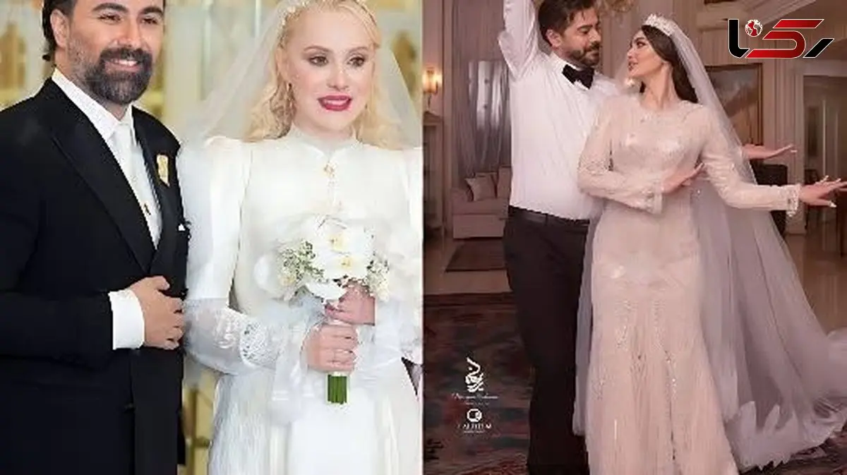 فیلم / عروسی 3 خانم بازیگر با 3 آقای بازیگر که همبازی بودند / مریم مومن و سهیل در فیلم ... آرام جعفری  بابک در فیلم ... متین ستوده و کامران تفتی در فیلم ...