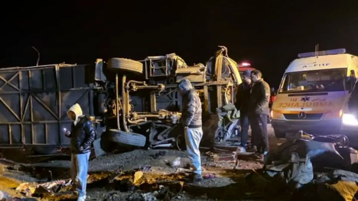 اعلام اسامی 13 مصدوم حادثه اتوبوس در آزادراه شرق اصفهان