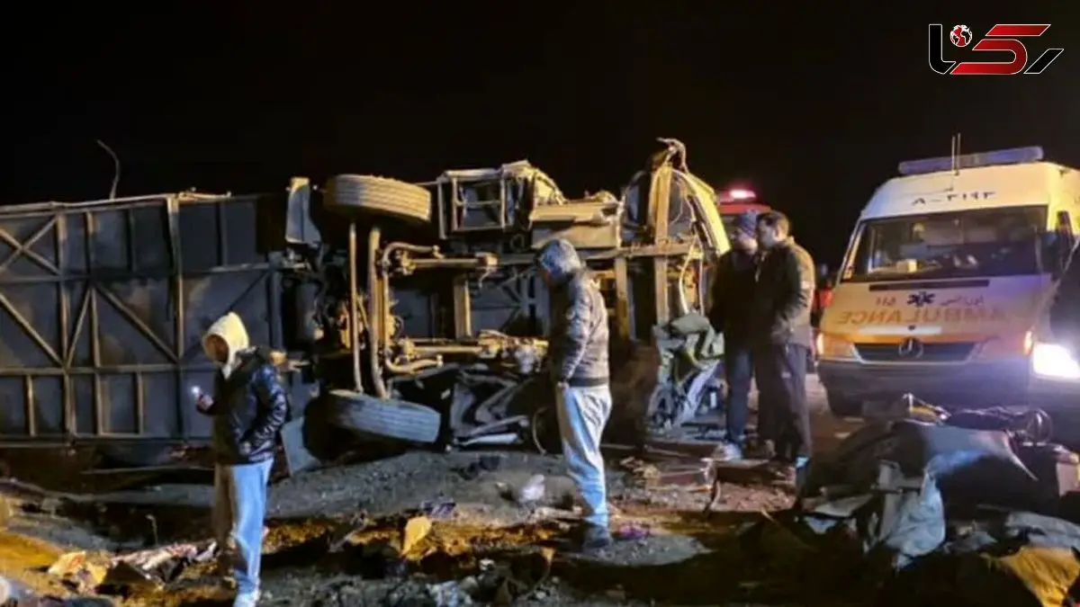 اعلام اسامی 13 مصدوم حادثه اتوبوس در آزادراه شرق اصفهان