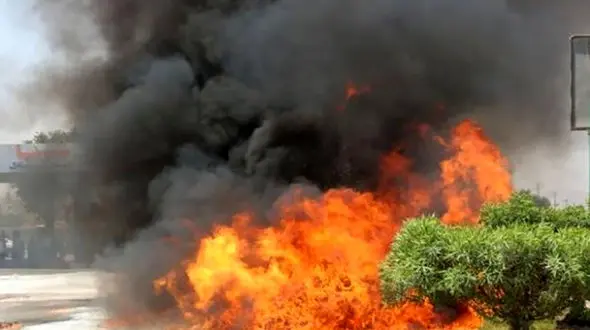 فیلم انفجار مهیب و مرگبار در جنوب یمن