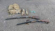 دستگیری شکارچیان غیرمجاز به همراه ۳ سلاح و لاشه یک بز وحشی