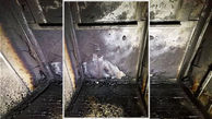 آتش سوزی کابین آسانسور در شهرک والفجر 