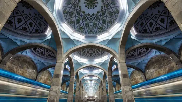 ایستگاه علیشیر نوایی در تاشکند ازبکستان؛ از زیباترین ایستگاه‌های متروی دنیا