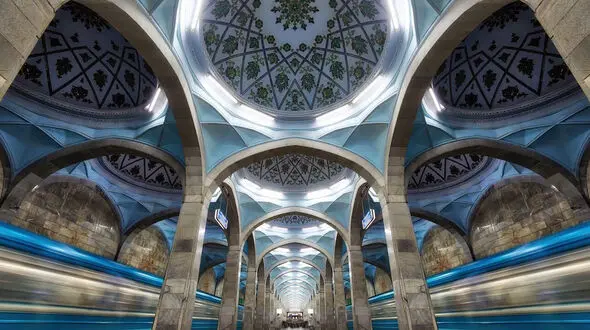 ایستگاه علیشیر نوایی در تاشکند ازبکستان؛ از زیباترین ایستگاه‌های متروی دنیا