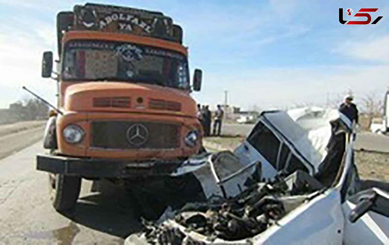 مرگ تلخ راننده همدانی زیر چرخ های کامیون + عکس