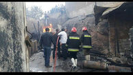 انفجار شدید در کارگاه سیلندر پرکنی هشترود+ عکس ها