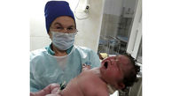تولد نوزاد سنگین وزن همه را شوکه کرد + عکس / روسیه
