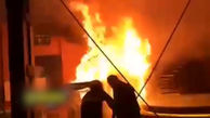 فیلم لحظه آتش سوزی در استودیوی برنامه تلویزیونی شبکه سه + عکس