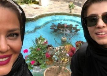 ژست فوق صمیمی پریا، دخترِ اروپانشینِ بهاره رهنما با همسر دوم پدرش+عکس/ حال خوش دختر خانوم بازیگر با میترا ابراهیمی!