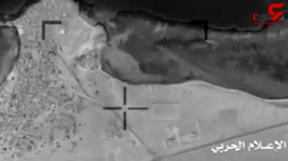 بمباران فرودگاه نجران توسط پهپادهای یمنی + فیلم 