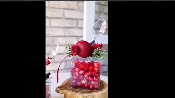 انار دون شده مخصوص شب یلدا / فیلم