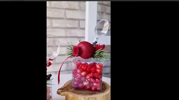 انار دون شده مخصوص شب یلدا / فیلم