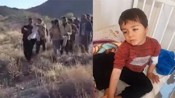 ویدیو نجات معجزه‌آسای کودک ۲ ساله ایرانی از یخ‌زدگی
