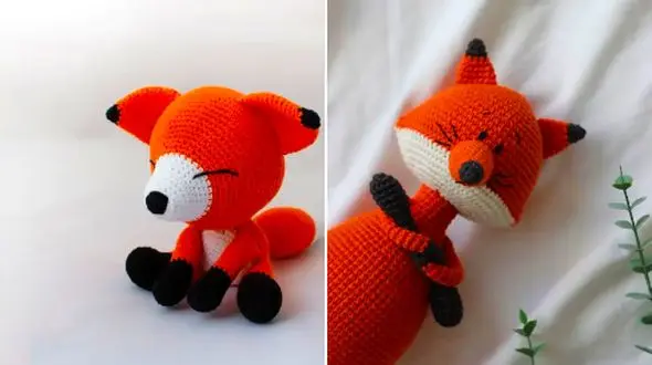 عروسک روباه مکار دستبافت برای دکور اتاق کودک + معرفی 15 طرح زیبا