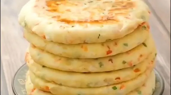 نان سبزیجات خانگی + فیلم تهیه