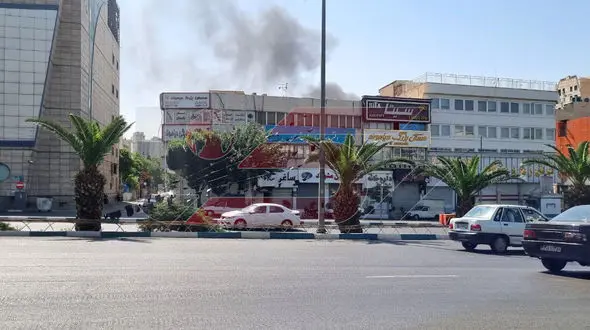 آتش سوزی صبحگاهی در قلب تهران  + فیلم