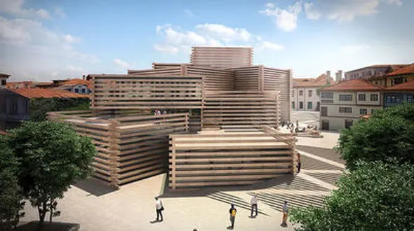 طراحی موزه هنر مدرن شهری در ترکیه توسط کنگو کوما +عکس 