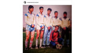 وقتی هاشم خان در تیم فوتبال بود +عکس
