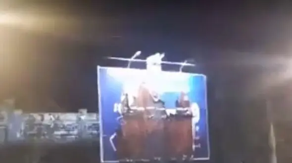 فیلم محل  به آتش کشیدن دادستان اسفراین و 2 همراهش / صحنه های آخرالزمانی از شب 19 دیماه بجنورد