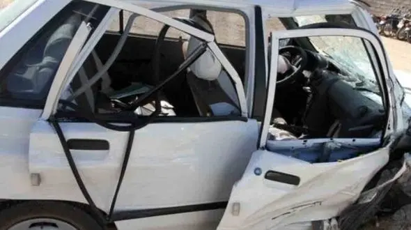 مرگ تلخ راننده پراید در تصادف جاجرم